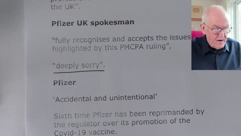 Pfizer breached regulatory code, watchdog rules; "Pfizer is 'deeply sorry" - Dr John Campbell
