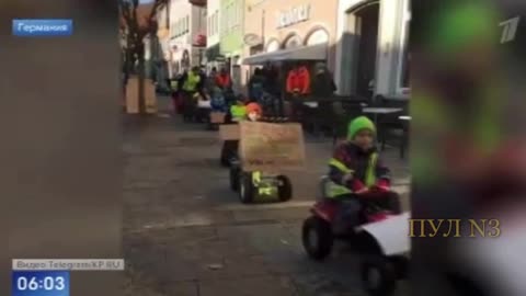 Le proteste di massa in Germania hanno portato ad una carenza di cibo ....