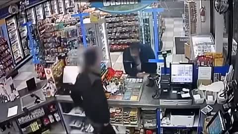 BLACK man shoots gas station clerk in face!