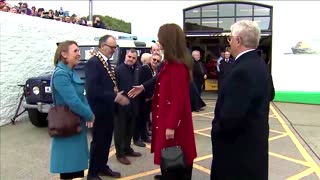Prince William, Kate visit Wales as royals return to work