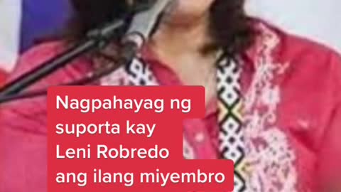 Nagpahayag ng suporta kayLeni Robredoang ilang miyembro