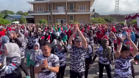 health gymnastics from Indonesian Youth Front