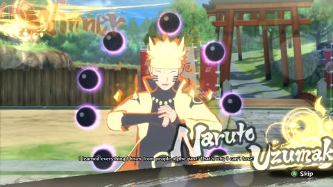 Naruto using sage of six path rusinsuriken in Naruto Game