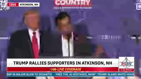 Vivek Ramaswamy reaffirms support for President Trump in Atkinson, New Hampshire