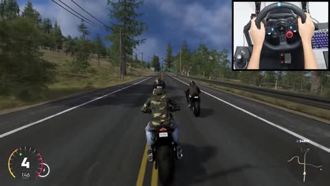 An amazing motorcycle game