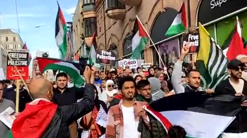 Pro-Hamas rally in Birmingham, UK, deport