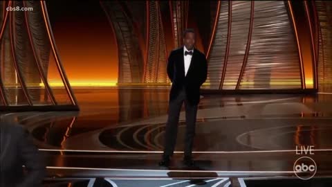 Will Smith hits Chris Rock on Oscars stage after joke about Jada Pinkett-Smith