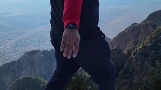 Ventido$ walks across ledge of mountain barefoot!