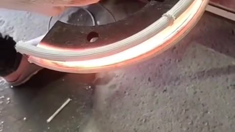 How it's done: High frequency induction heating and cooling process to harden metal