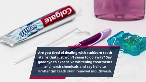 Say goodbye to teeth stains with ProDentim mouthwash - the ultimate solution in teeth stain review