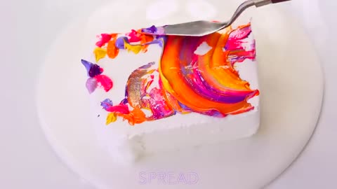 Satisfying slime colour with food die pigment paint colour more!mixing slime coloue Asmr