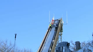 A 467' Ski Jump From Pine Mountain During Training! | Jason Asselin