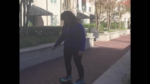 Lady Nails The Hoverboard But Fails The Landing