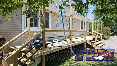 Valentine Contracting (Building a deck with roof)