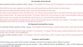 Understanding the Parable of the Weeds