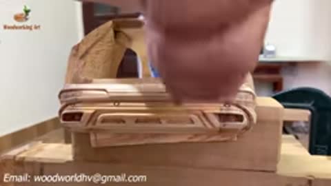 Wood Carving - Audi Q7 2021 (New Model) - Wooden Car