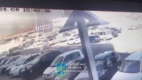 The Moment Russian Bombs Hit a Busy Shopping Centre in Kharkiv