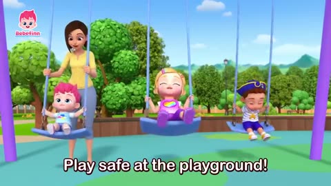 Ouch! Playground Safety Song | Bebefinn Nursery Rhymes for Kids