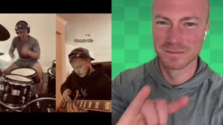 Guitar Riff With Drummer Reaction