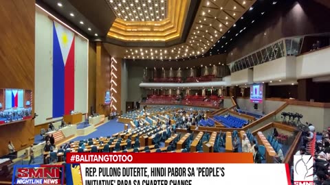Rep. Pulong Duterte, hindi pabor sa 'People's Iniative para sa Charter change