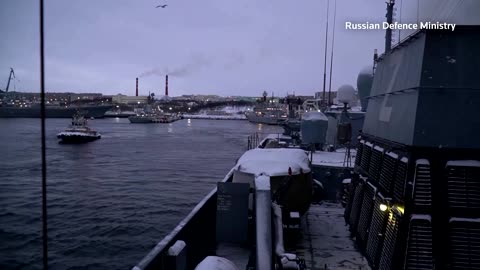 Zircon hypersonic missiles set sail aboard Russian frigate