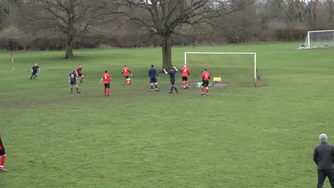 The Old Stretfordian Goalkeeper Makes Excellent Diving Save