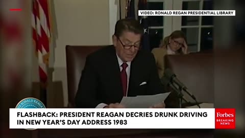 FLASHBACK- President Reagan Decries Drunk Driving In New Year's Day Address 1983