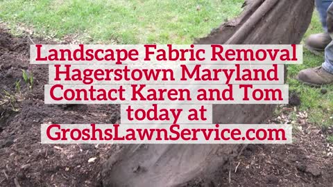 Landscape Fabric Removal Hagerstown Maryland Contractor