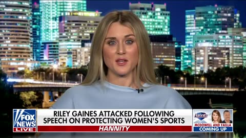 Riley Gaines speaks out after liberal college campus protests her
