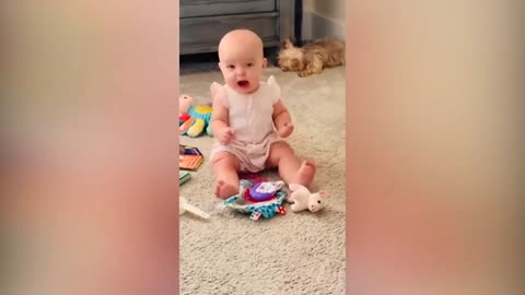 New Born Cute baby funny activities 2023 🥰😜