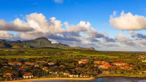 Aerial Hawaii Drone Footage with Relaxing Hawaiian