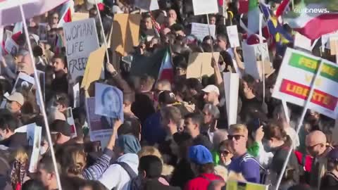 Tens of thousands gather in Berlin to protest against Tehran regime