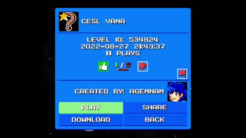 Mega Man Maker Level Highlight: "Cesl Vana" by Agemnam