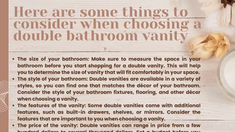 Importance Of Double Bathroom Vanity