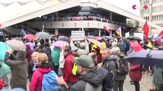 Massive Protesters Gather in Berlin Opposing Germany’s Interference in Russia