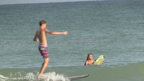 surfer girl Florida Nokomis beach