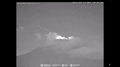 Unexplained moment multiple UFOs shoot out from volcano 'portal' in shocking footage