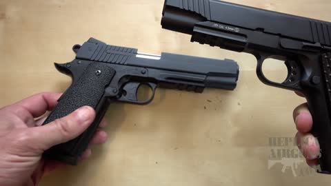 KWC Model 1911 All Metal Non-Blowback CO2 Airsoft Pistol Table Top Review