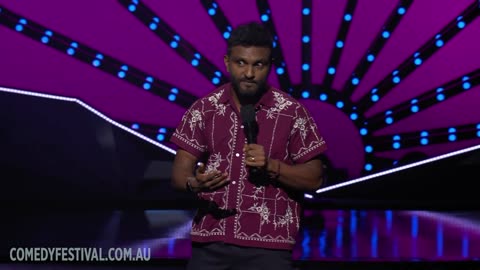 Australian comedian has audience in stitches with this zinger