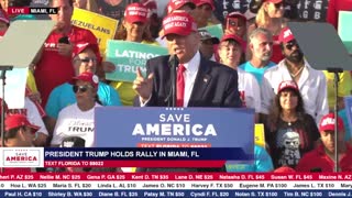 President Donald J. Trump in Miami, FL on Sunday, November 6