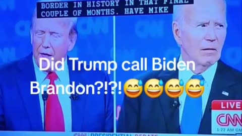 Did Trump Call 😜Biden Brandon?!