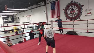 Joey sparring Jacob. 1/7/23