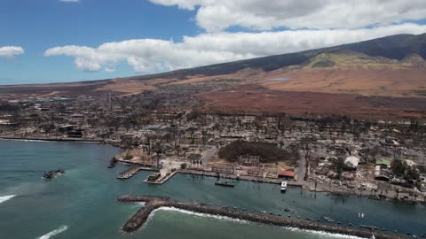 Front Street Lahaina 4K narrated footage August 11th 2023