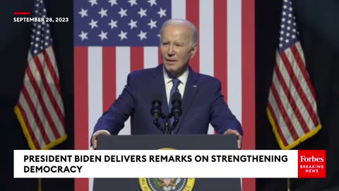 BREAKING NEWS- Joe Biden Calls Out MAGA Republicans During Speech On Strengthening Democracy