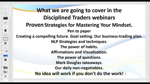 The Disciplined Trader. Free Masterclass