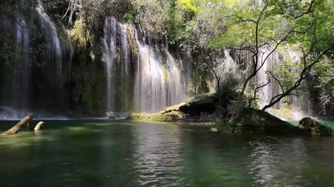 Wonderfull waterfall ASMR 2h long natural water sounds