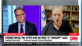 'We Can't Ignore It Any More': Former Israeli PM Spars With Jake Tapper Over Call To 'Denazify Gaza'