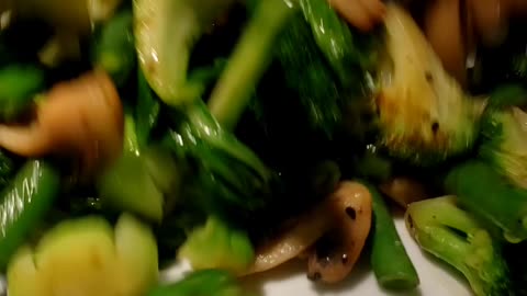 Stir-fry vegetables just under 5