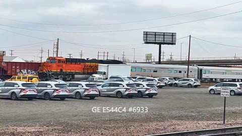 BNSF Office Car Special in Amarillo 2-21-23.