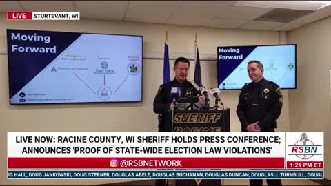 RACINE CO. WISCONSIN SHERIFF’S OFFICE TO ANNOUNCE “PROOF OF STATE-WIDE ELECTION LAW VIOLATIONS”